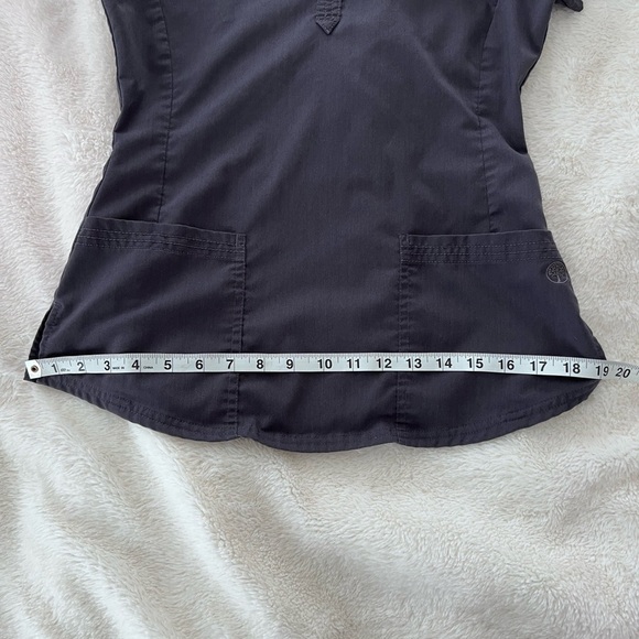 EUC Purple Label by Healing Hands Fitted Scrub Top - Picture 5 of 6